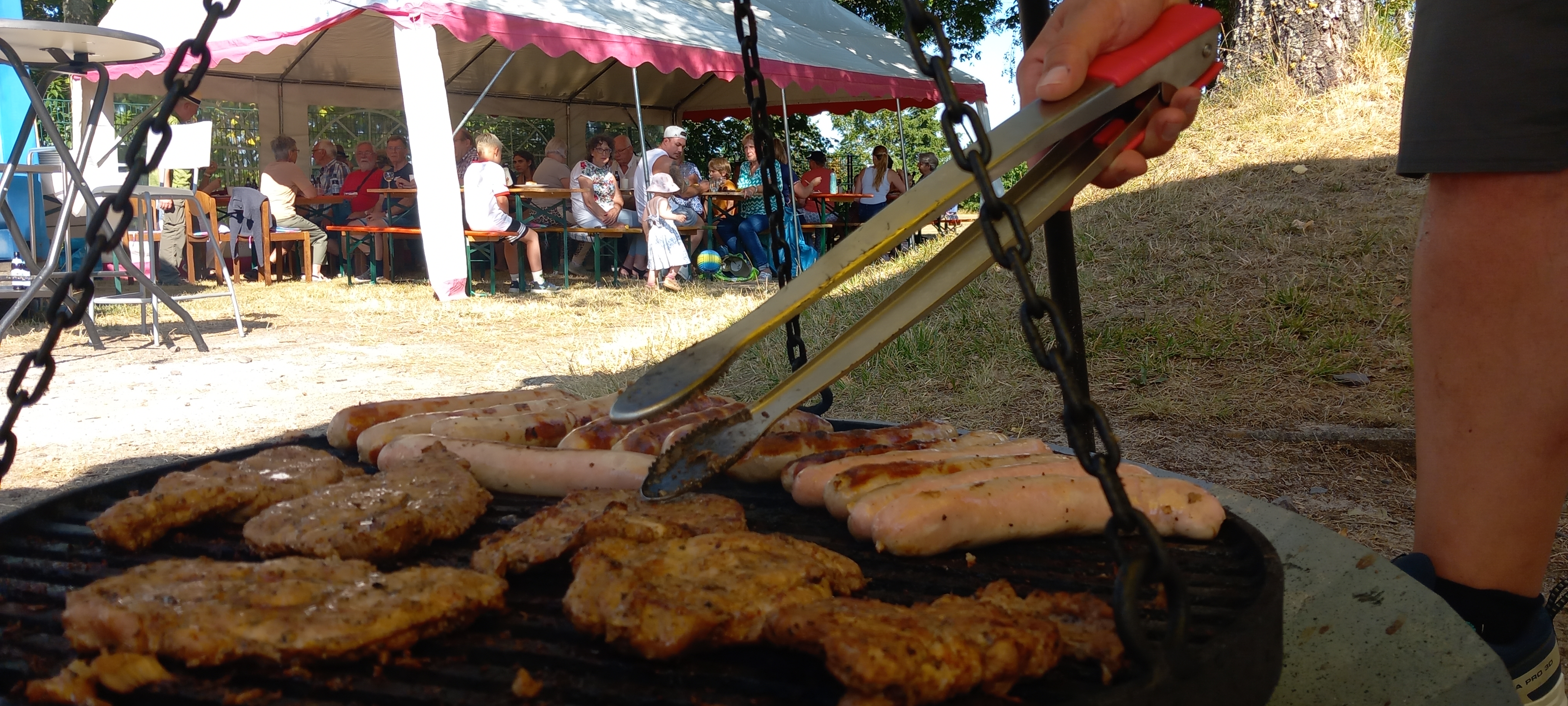 Grillen für die Mitglieder